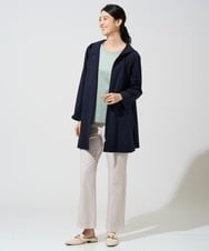 PJKGE12230 CHRISTIAN AUJARD Lサイズ(クリスチャン・オジャール Lサイズ) 【大きいサイズ】フラワー刺繍カットソー アイボリー