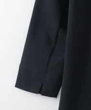 PJKGE12230 CHRISTIAN AUJARD Lサイズ(クリスチャン・オジャール Lサイズ) 【大きいサイズ】フラワー刺繍カットソー ネイビー