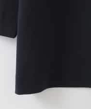 PJKGE12230 CHRISTIAN AUJARD Lサイズ(クリスチャン・オジャール Lサイズ) 【大きいサイズ】フラワー刺繍カットソー ネイビー