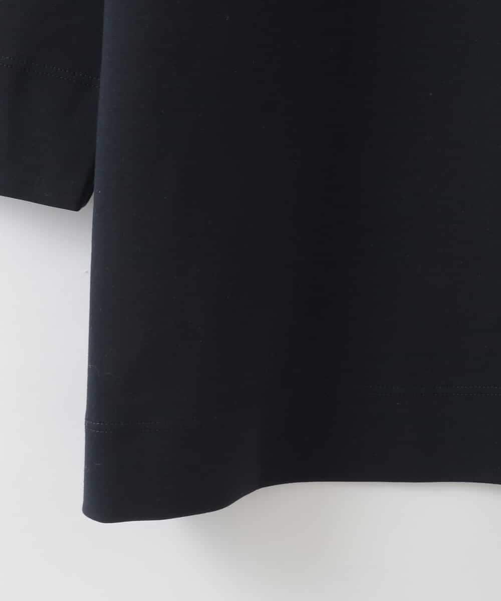 PJKGE12230 CHRISTIAN AUJARD Lサイズ(クリスチャン・オジャール Lサイズ) 【大きいサイズ】フラワー刺繍カットソー ネイビー