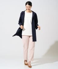 PJKGE13260 CHRISTIAN AUJARD Lサイズ(クリスチャン・オジャール Lサイズ) 【大きいサイズ】ビジューロゴカットソー アイボリー