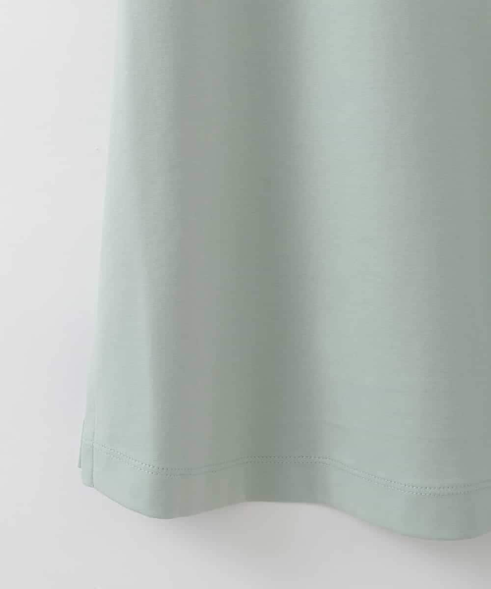 PJKGE13260 CHRISTIAN AUJARD Lサイズ(クリスチャン・オジャール Lサイズ) 【大きいサイズ】ビジューロゴカットソー グリーン