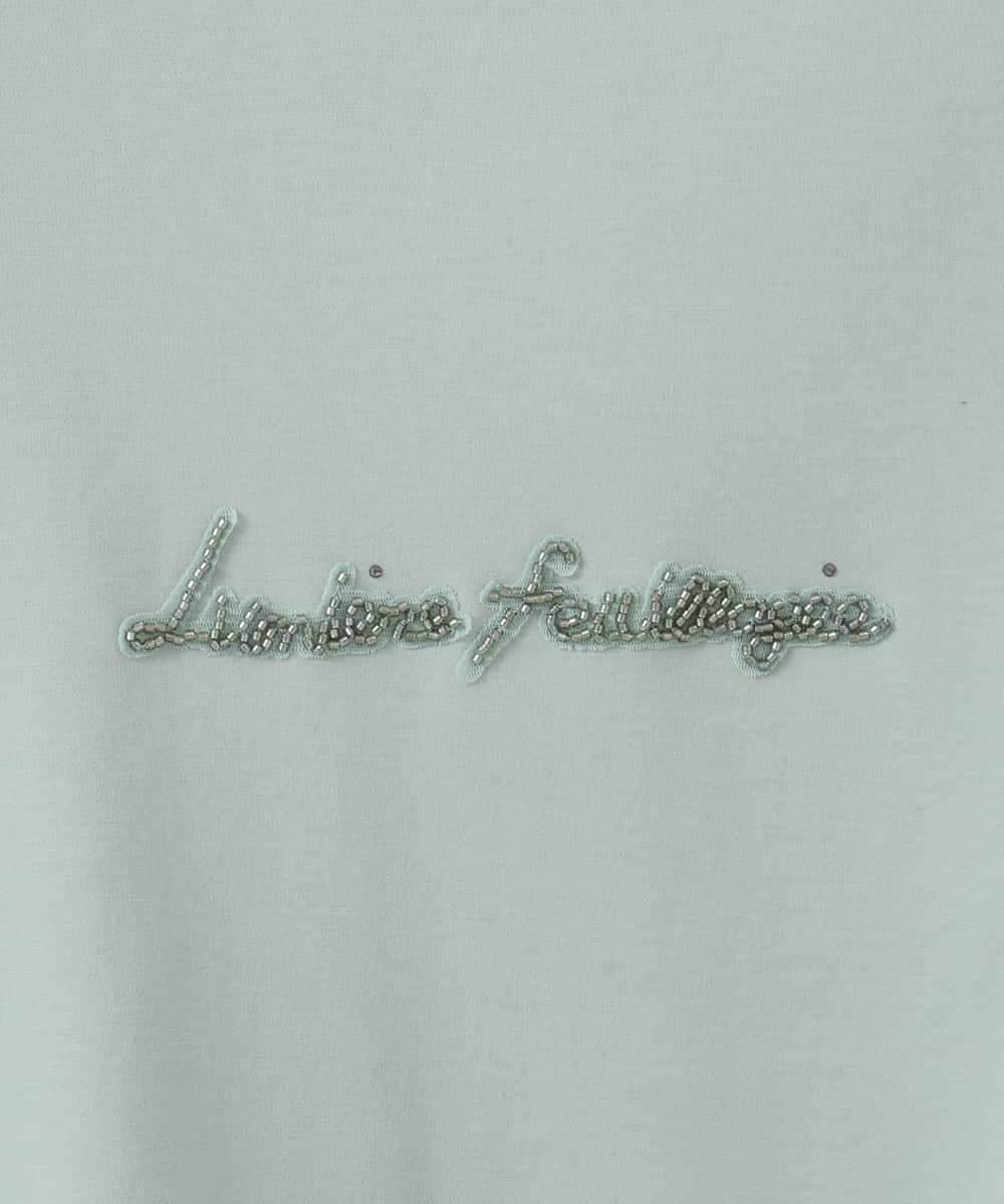 PJKGE13260 CHRISTIAN AUJARD Lサイズ(クリスチャン・オジャール Lサイズ) 【大きいサイズ】ビジューロゴカットソー グリーン