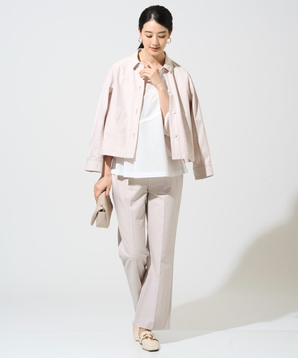 PJKGF14260 CHRISTIAN AUJARD Lサイズ(クリスチャン・オジャール Lサイズ) 【大きいサイズ】アシンメトリーフレアートップス ホワイト