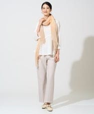 PJKGF14260 CHRISTIAN AUJARD Lサイズ(クリスチャン・オジャール Lサイズ) 【大きいサイズ】アシンメトリーフレアートップス ホワイト