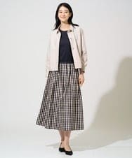 PJKGF21170 CHRISTIAN AUJARD Lサイズ(クリスチャン・オジャール Lサイズ) 【大きいサイズ】フレンチスリーブリブカットソー ネイビー