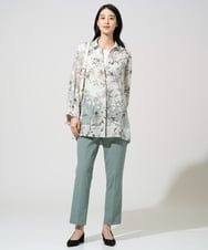 PJKGF21170 CHRISTIAN AUJARD Lサイズ(クリスチャン・オジャール Lサイズ) 【大きいサイズ】フレンチスリーブリブカットソー ホワイト