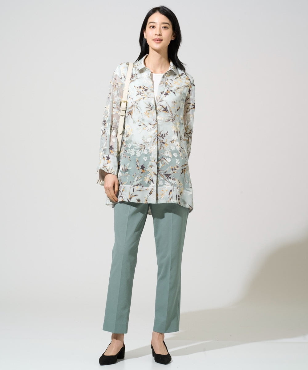 PJKGF21170 CHRISTIAN AUJARD Lサイズ(クリスチャン・オジャール Lサイズ) 【大きいサイズ】フレンチスリーブリブカットソー ホワイト