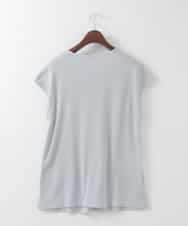 PJKGF21170 CHRISTIAN AUJARD Lサイズ(クリスチャン・オジャール Lサイズ) 【大きいサイズ】フレンチスリーブリブカットソー ライトグレー