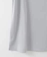 PJKGF21170 CHRISTIAN AUJARD Lサイズ(クリスチャン・オジャール Lサイズ) 【大きいサイズ】フレンチスリーブリブカットソー ライトグレー