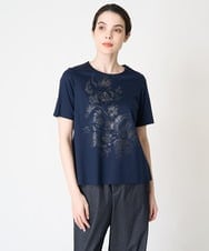 PJKGV47230 CHRISTIAN AUJARD Lサイズ(クリスチャン・オジャール Lサイズ) オリジナルプリントTシャツ ネイビー