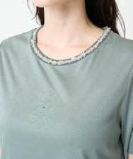 PJKHB32230 CHRISTIAN AUJARD Lサイズ(クリスチャン・オジャール Lサイズ) オリジナ ルモチーフTシャツ グリーン