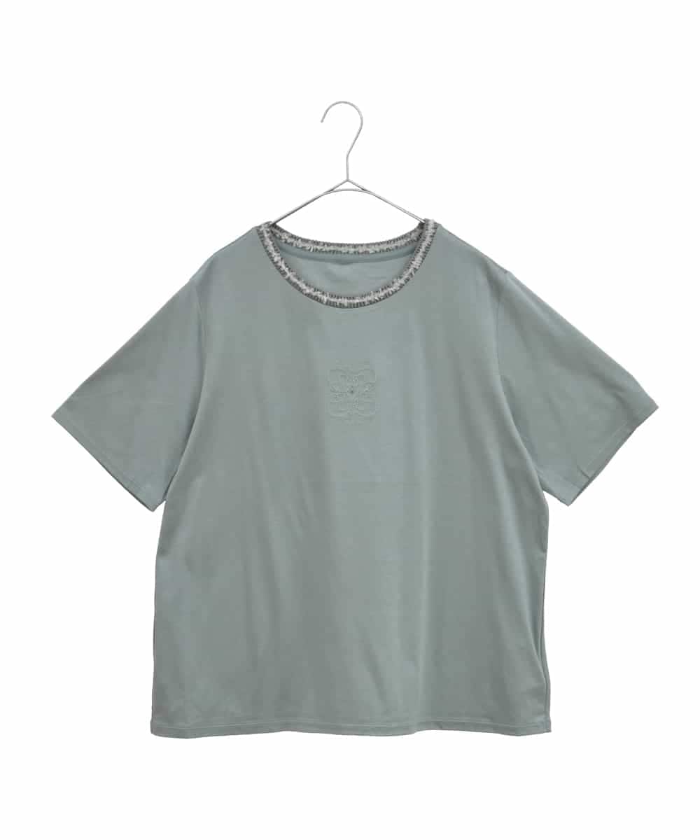 PJKHB32230 CHRISTIAN AUJARD Lサイズ(クリスチャン・オジャール Lサイズ) オリジナ ルモチーフTシャツ グリーン