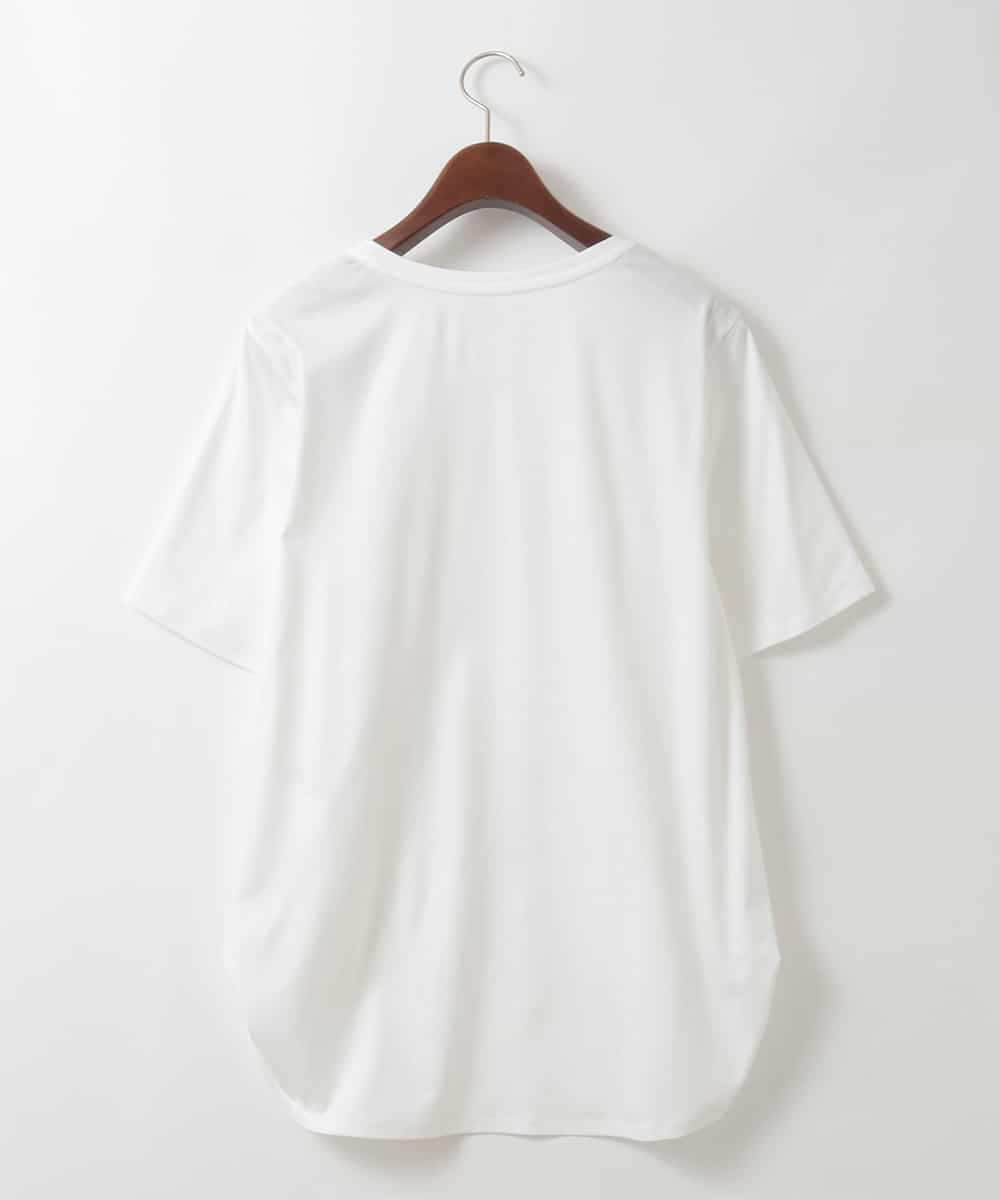 PJKHD05210 CHRISTIAN AUJARD Lサイズ(クリスチャン・オジャール Lサイズ) 【大きいサイズ/2WAY】アートプリントTシャツ ホワイト