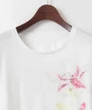 PJKHD05210 CHRISTIAN AUJARD Lサイズ(クリスチャン・オジャール Lサイズ) 【大きいサイズ/2WAY】アートプリントTシャツ ホワイト
