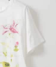 PJKHD05210 CHRISTIAN AUJARD Lサイズ(クリスチャン・オジャール Lサイズ) 【大きいサイズ/2WAY】アートプリントTシャツ ホワイト