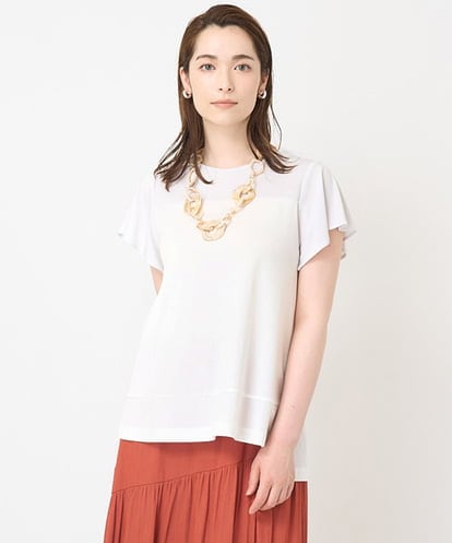 PJKHW38260  [接触冷感･ドライタッチ]バイカラーカットソー