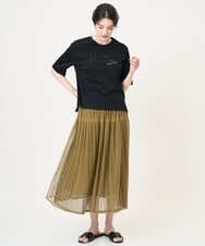 PJKJB12260 CHRISTIAN AUJARD Lサイズ(クリスチャン・オジャール Lサイズ) スパンコール刺繍Tシャツ ブラック