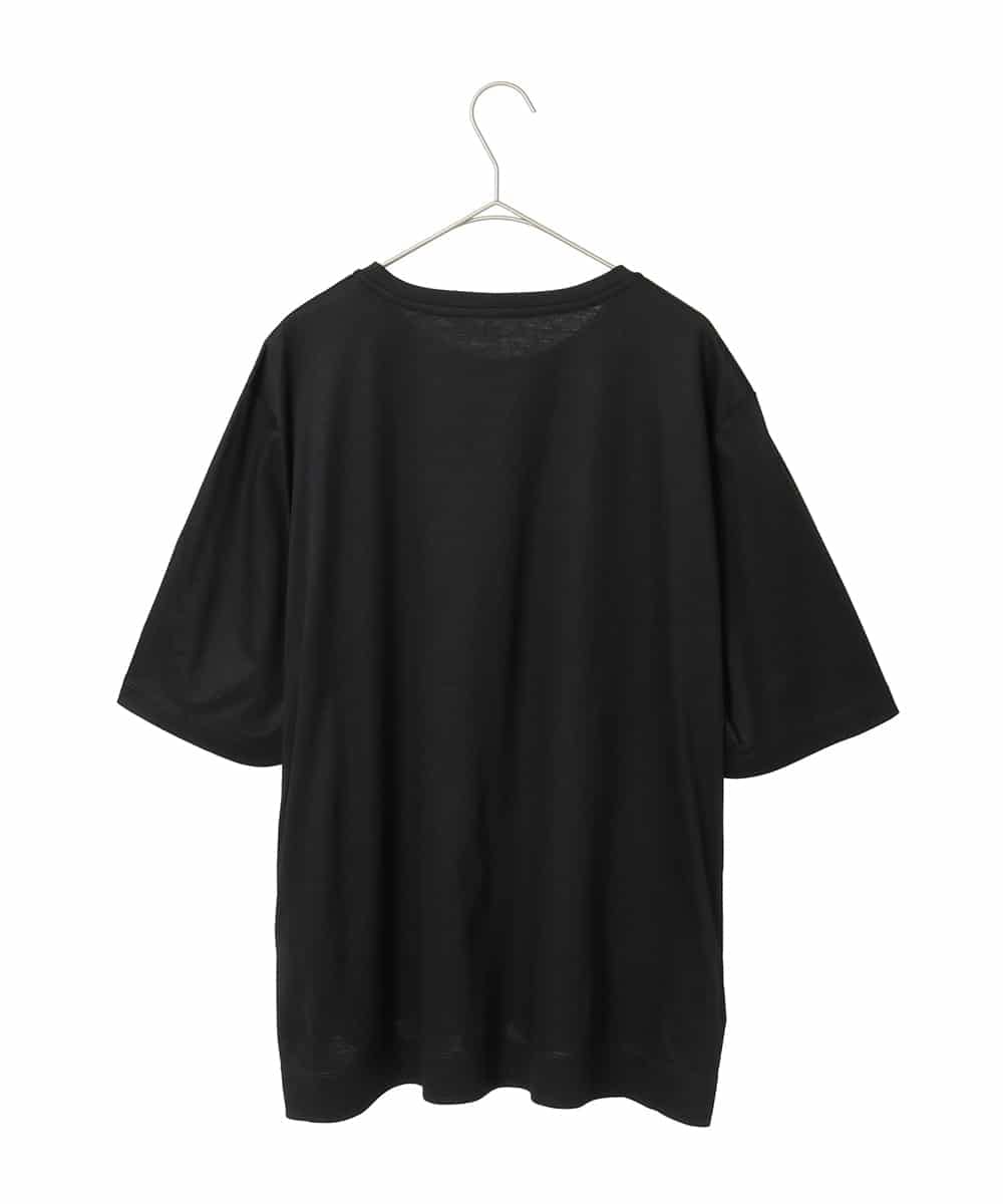PJKJB12260 CHRISTIAN AUJARD Lサイズ(クリスチャン・オジャール Lサイズ) スパンコール刺繍Tシャツ ブラック