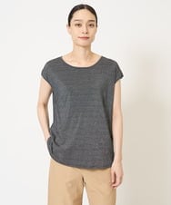 PJKJX10160 CHRISTIAN AUJARD Lサイズ(クリスチャン・オジャール Lサイズ) ラメベーシックカットソー ブラック系