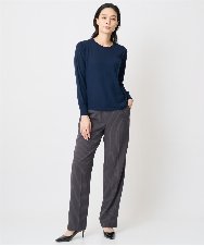 PJLAD08360 CHRISTIAN AUJARD Lサイズ(クリスチャン・オジャール Lサイズ) ストライプストレートパンツ ダークグレー
