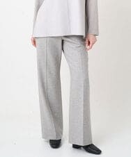 PJLAD21370 CHRISTIAN AUJARD Lサイズ(クリスチャン・オジャール Lサイズ) 【大きいサイズ】ミックスツィードパンツ ライトグレー系