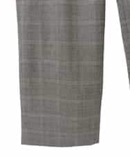 PJLAD31420 CHRISTIAN AUJARD Lサイズ(クリスチャン・オジャール Lサイズ) 【大きいサイズ】グレンチェックストレートパンツ ブラウン系