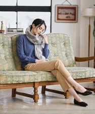 PJLAD38300 CHRISTIAN AUJARD Lサイズ(クリスチャン・オジャール Lサイズ) 【大きいサイズ】裏起毛ステックパンツ ライトブラウン