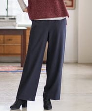 PJLAD47320 CHRISTIAN AUJARD Lサイズ(クリスチャン・オジャール Lサイズ) 【大きいサイズ】ウエストゴムセミワイドパンツ ネイビー