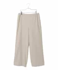 PJLAD47320 CHRISTIAN AUJARD Lサイズ(クリスチャン・オジャール Lサイズ) 【大きいサイズ】ウエストゴムセミワイドパンツ ベージュ