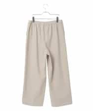PJLAD47320 CHRISTIAN AUJARD Lサイズ(クリスチャン・オジャール Lサイズ) 【大きいサイズ】ウエストゴムセミワイドパンツ ベージュ