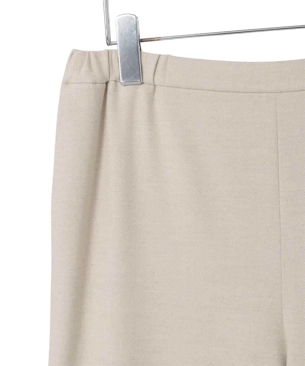 PJLAD47320 CHRISTIAN AUJARD Lサイズ(クリスチャン・オジャール Lサイズ) 【大きいサイズ】ウエストゴムセミワイドパンツ ベージュ