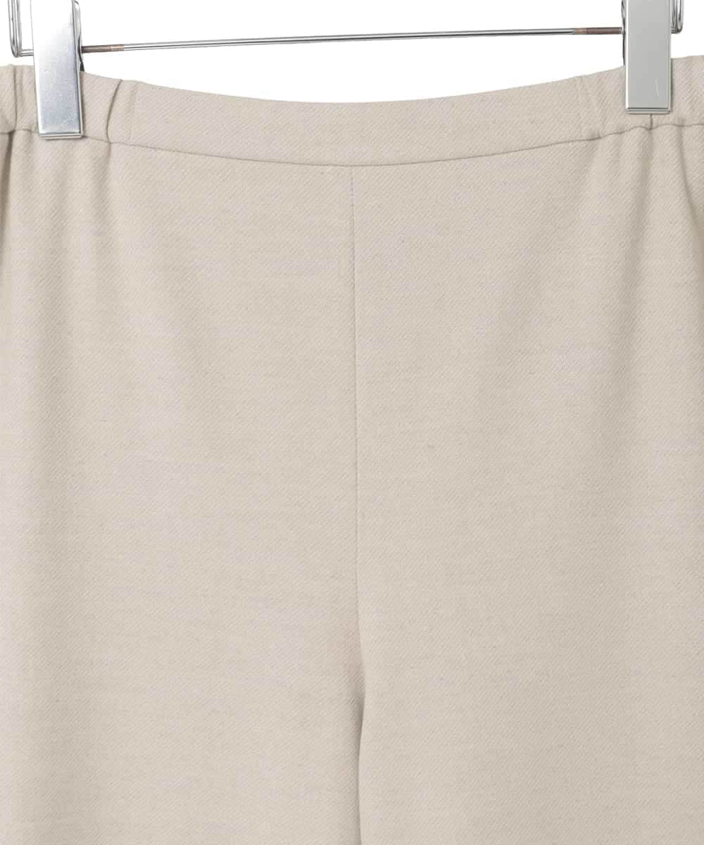 PJLAD47320 CHRISTIAN AUJARD Lサイズ(クリスチャン・オジャール Lサイズ) 【大きいサイズ】ウエストゴムセミワイドパンツ ベージュ