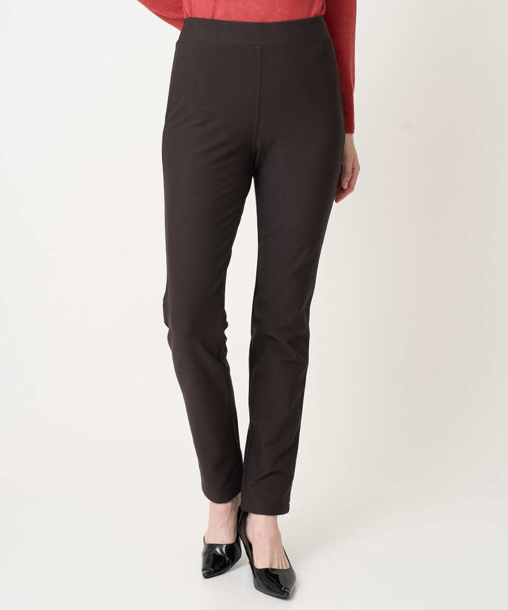 PJLAF26270 CHRISTIAN AUJARD Lサイズ(クリスチャン・オジャール Lサイズ) 【大きいサイズ/暖かい】裏起毛ハイテンションパンツ ブラック