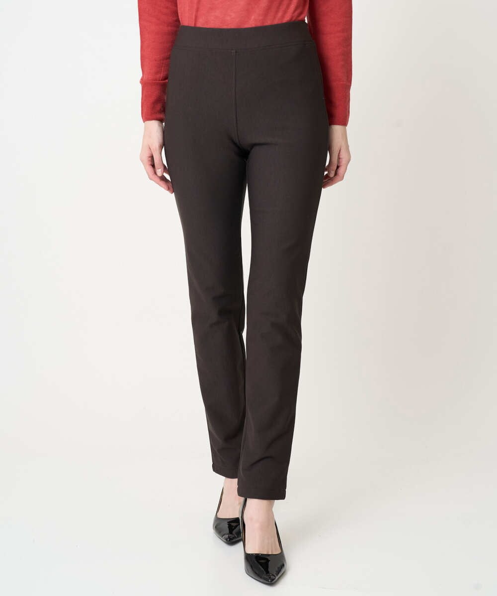 PJLAF26270 CHRISTIAN AUJARD Lサイズ(クリスチャン・オジャール Lサイズ) 【大きいサイズ/暖かい】裏起毛ハイテンションパンツ ブラック