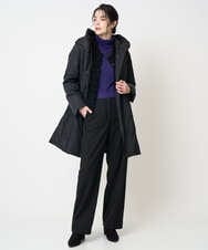 PJLCD11360 CHRISTIAN AUJARD Lサイズ(クリスチャン・オジャール Lサイズ) 【大きいサイズ】ラメストライプセミワイドパンツ ブラック