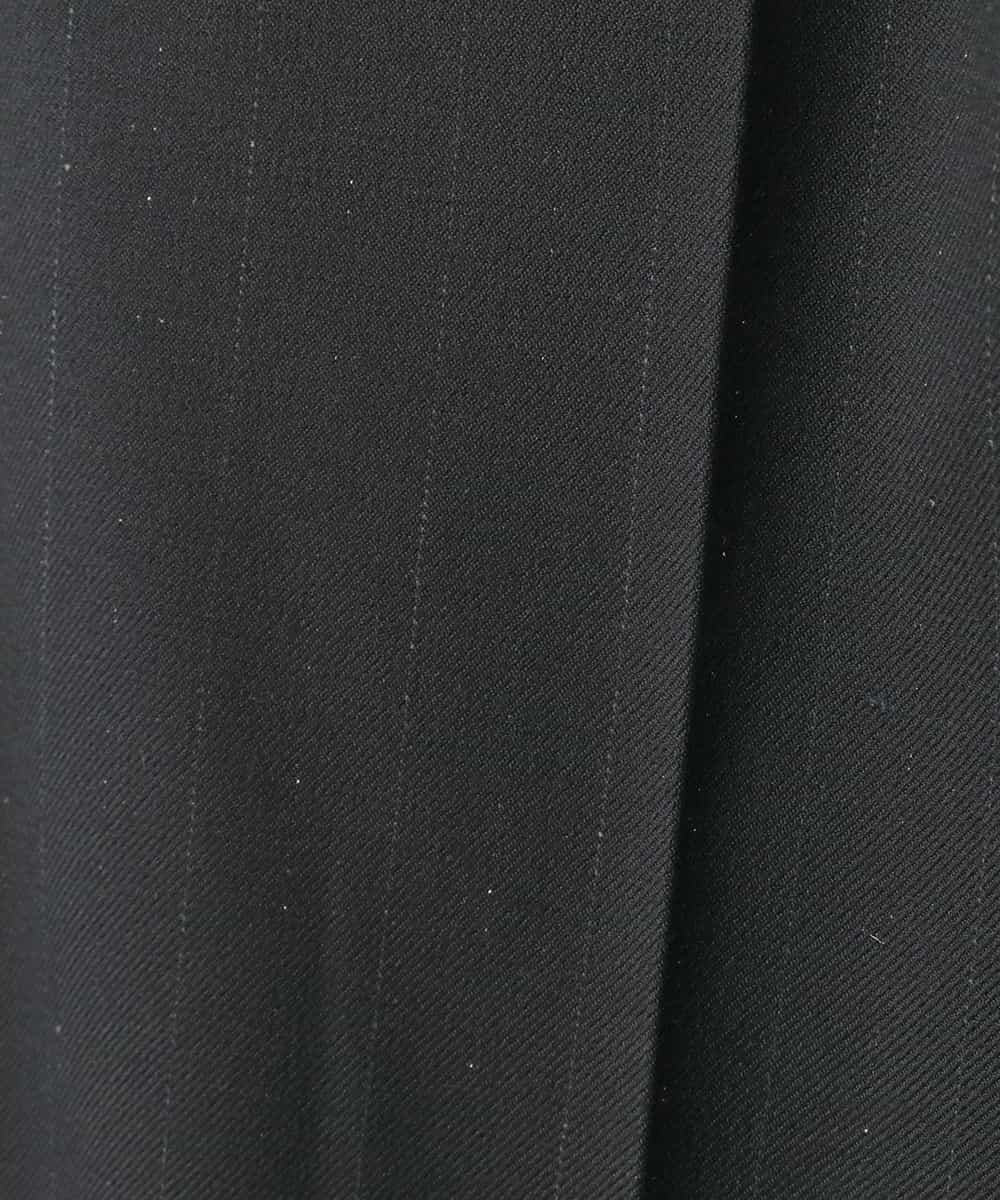 PJLCD11360 CHRISTIAN AUJARD Lサイズ(クリスチャン・オジャール Lサイズ) 【大きいサイズ】ラメストライプセミワイドパンツ ブラック