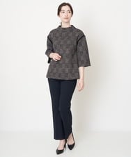 PJLCX18300 CHRISTIAN AUJARD Lサイズ(クリスチャン・オジャール Lサイズ) 美シルエットシンプルパンツ ネイビー