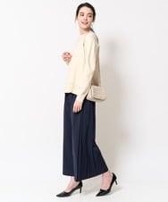 PJLEB45390 CHRISTIAN AUJARD Lサイズ(クリスチャン・オジャール Lサイズ) サイドプリーツパンツ ネイビー