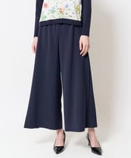 PJLEB45390 CHRISTIAN AUJARD Lサイズ(クリスチャン・オジャール Lサイズ) サイドプリーツパンツ ネイビー