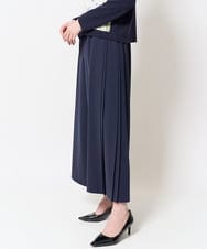 PJLEB45390 CHRISTIAN AUJARD Lサイズ(クリスチャン・オジャール Lサイズ) サイドプリーツパンツ ネイビー