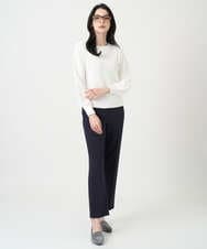 PJLEE06290 CHRISTIAN AUJARD Lサイズ(クリスチャン・オジャール Lサイズ) 【大きいサイズ】センタープレス美シルエットパンツ ネイビー