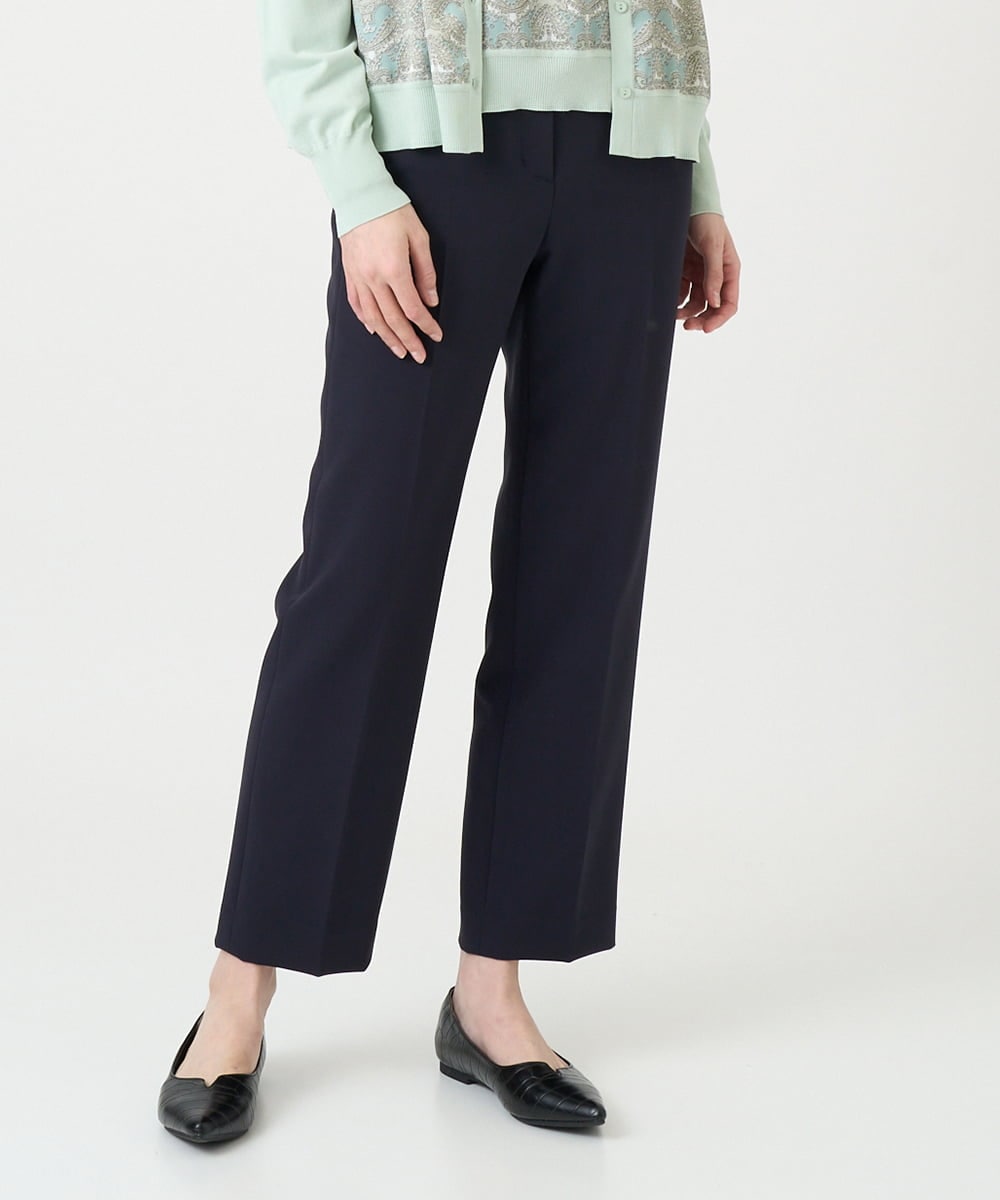 PJLEE06290 CHRISTIAN AUJARD Lサイズ(クリスチャン・オジャール Lサイズ) 【大きいサイズ】センタープレス美シルエットパンツ ネイビー