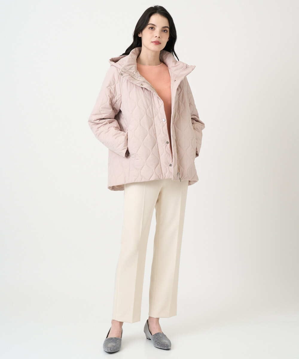 PJLEE06290 CHRISTIAN AUJARD Lサイズ(クリスチャン・オジャール Lサイズ) 【大きいサイズ】センタープレス美シルエットパンツ アイボリー