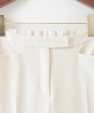 PJLEE06290 CHRISTIAN AUJARD Lサイズ(クリスチャン・オジャール Lサイズ) 【大きいサイズ】センタープレス美シルエットパンツ アイボリー