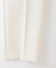 PJLEE06290 CHRISTIAN AUJARD Lサイズ(クリスチャン・オジャール Lサイズ) 【大きいサイズ】センタープレス美シルエットパンツ アイボリー