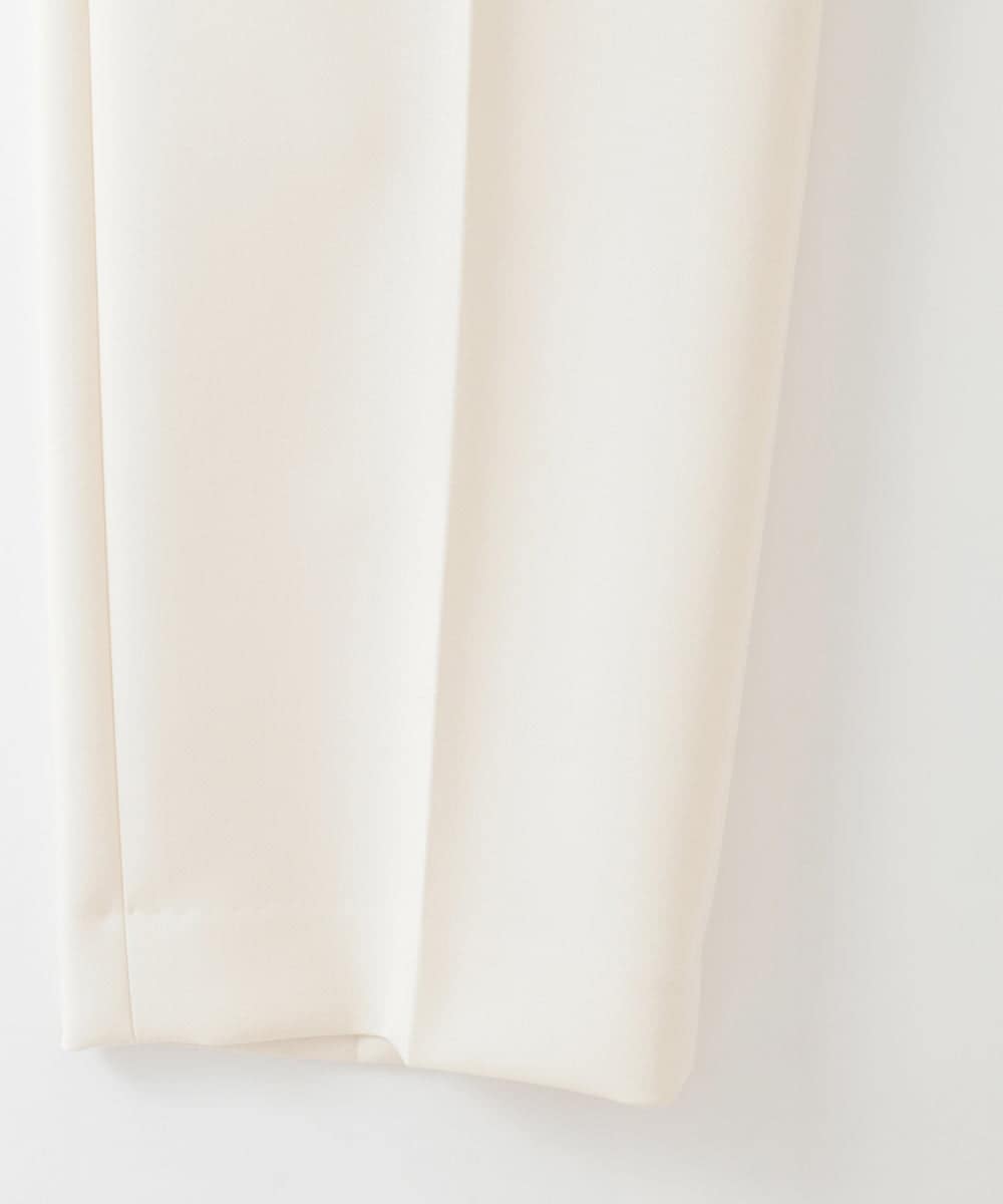 PJLEE06290 CHRISTIAN AUJARD Lサイズ(クリスチャン・オジャール Lサイズ) 【大きいサイズ】センタープレス美シルエットパンツ アイボリー