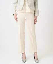 PJLEE06290 CHRISTIAN AUJARD Lサイズ(クリスチャン・オジャール Lサイズ) 【大きいサイズ】センタープレス美シルエットパンツ アイボリー