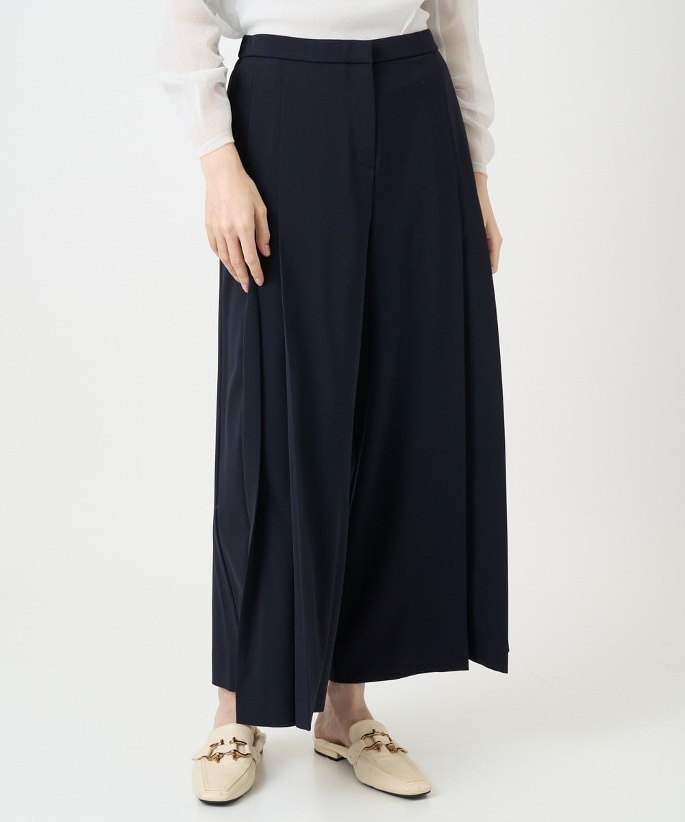 PJLEE15420 CHRISTIAN AUJARD Lサイズ(クリスチャン・オジャール Lサイズ) 【大きいサイズ】2WAYストレッチワイドパンツ ネイビー