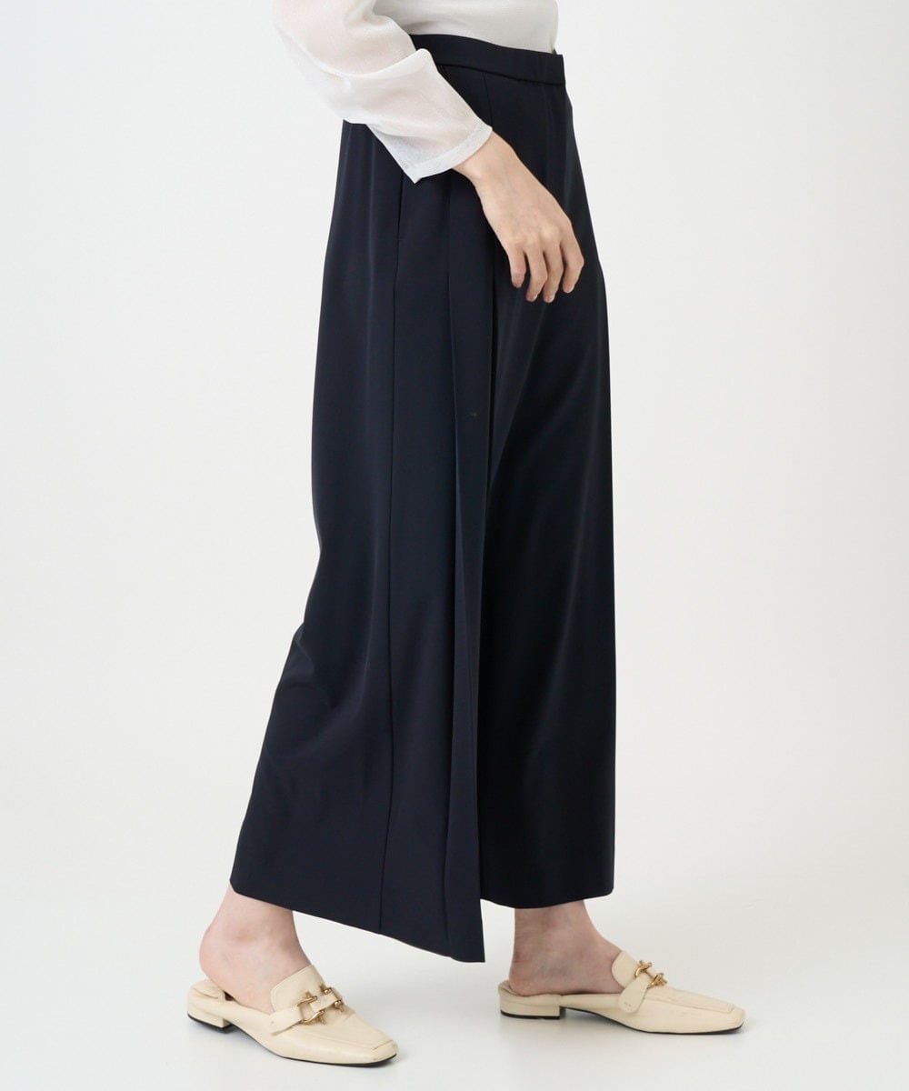 PJLEE15420 CHRISTIAN AUJARD Lサイズ(クリスチャン・オジャール Lサイズ) 【大きいサイズ】2WAYストレッチワイドパンツ ネイビー